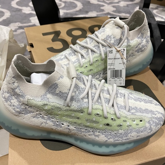adidas | Shoes | Adidas Yeezy Boost 38 Alien Blue | Poshmark